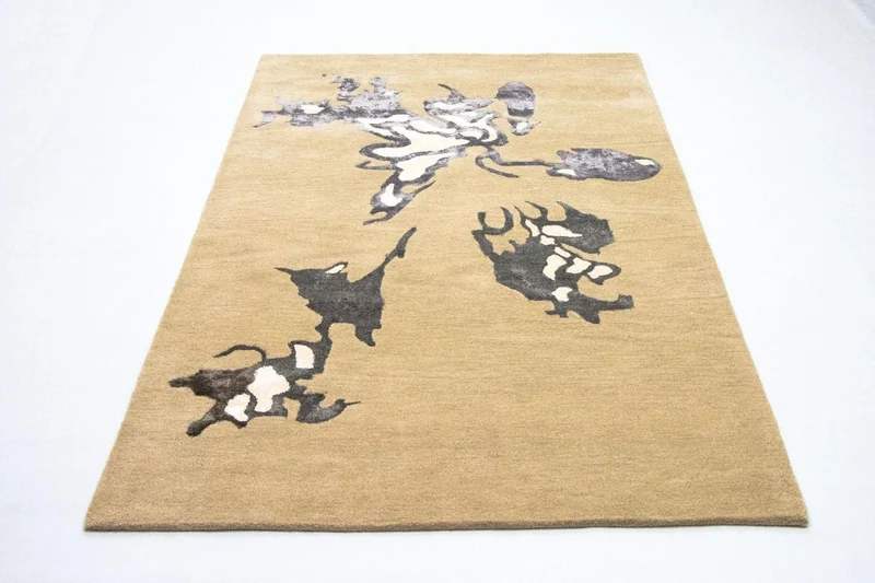 Designer Teppich 154 x 241 cm Teppich Wohnzimmer