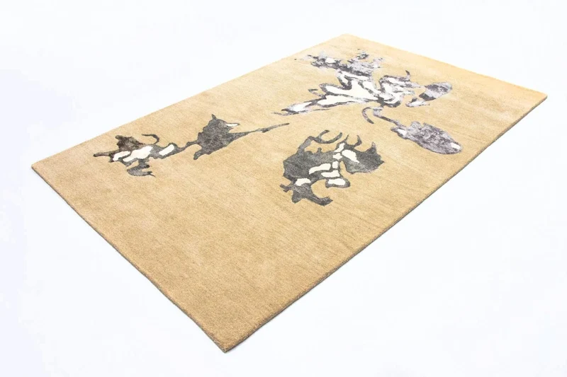 Designer Teppich 154 x 241 cm Teppich Wohnzimmer