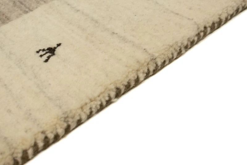 Gabbeh Teppich - Loribaft Indus 90 x 160 cm - beige