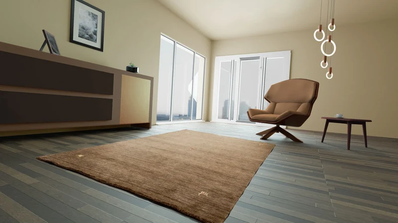 Gabbeh Teppich - Indus 200 x 250 cm - braun