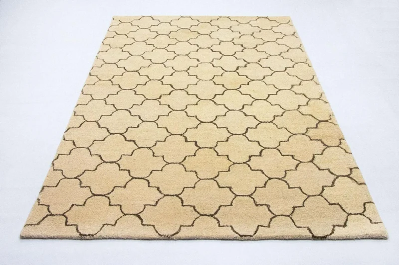 Wollteppich 156 x 245 cm Teppich Wohnzimmer