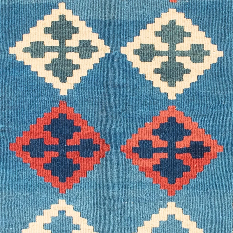 Kelim Teppich - Oriental 122 x 168 cm - blau