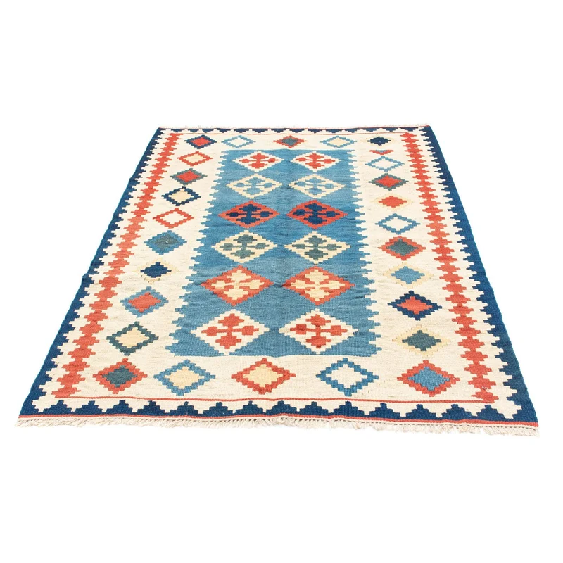 Kelim Teppich - Oriental 122 x 168 cm - blau