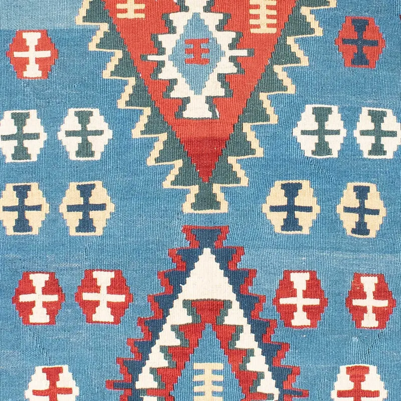 Kelim Teppich - Oriental 118 x 173 cm - blau