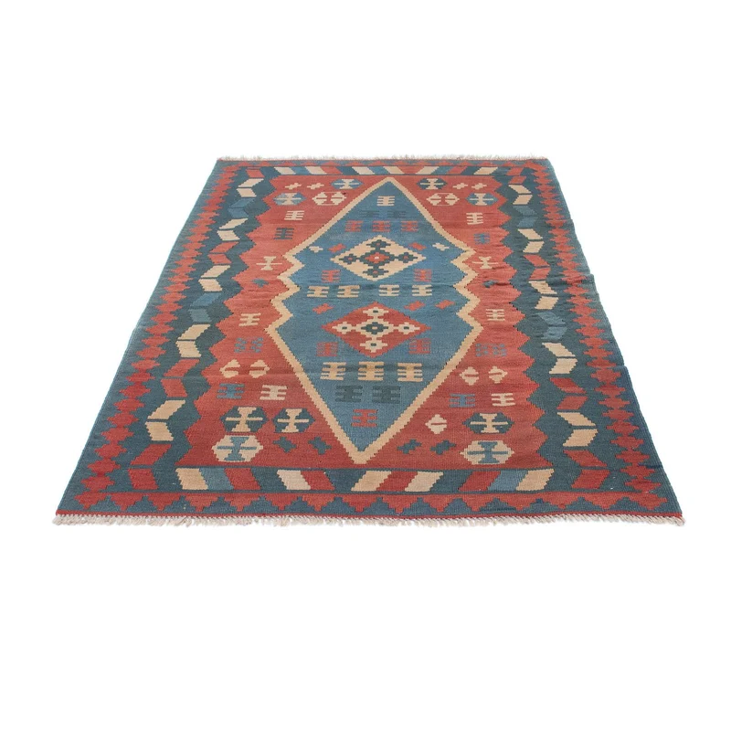 Kelim Teppich - Oriental 114 x 167 cm - blau