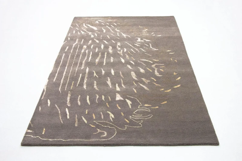 Designer Teppich 153 x 242 cm Wohnzimmer Teppich