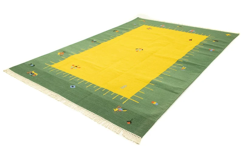 Kelim Teppich - Trendy 200 x 300 cm - gelb