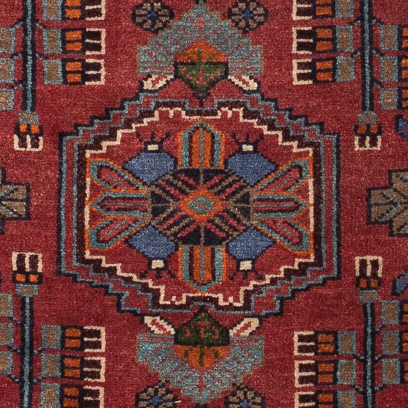 Perserteppich - Nomadic 81 x 118 cm - dunkelrot