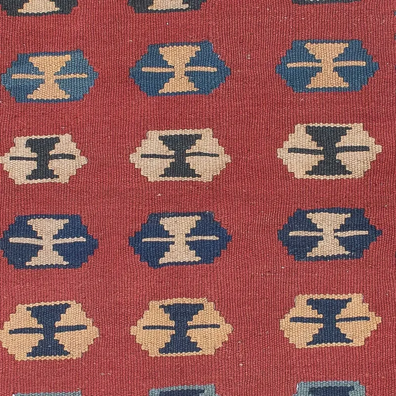 Kelim Teppich - Oriental 112 x 163 cm - dunkelrot