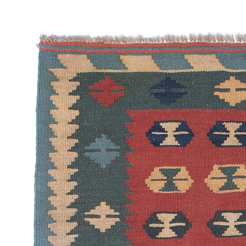 Kelim Teppich - Oriental 112 x 163 cm - dunkelrot