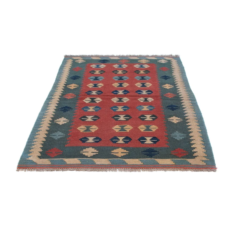 Kelim Teppich - Oriental 112 x 163 cm - dunkelrot
