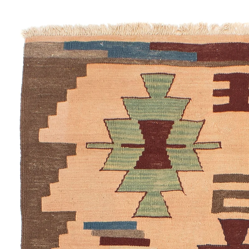 Kelim Teppich - Oriental 120 x 158 cm - hellbraun