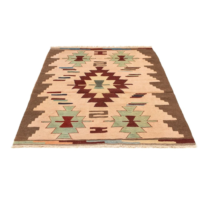 Kelim Teppich - Oriental 120 x 158 cm - hellbraun