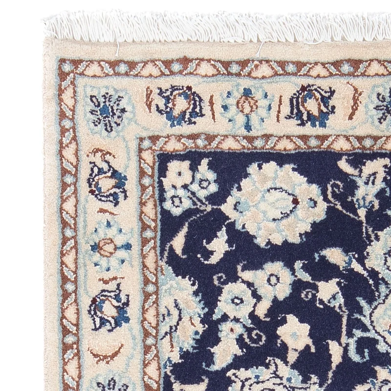 Perserteppich - Nain - Royal 55 x 85 cm - dunkelblau