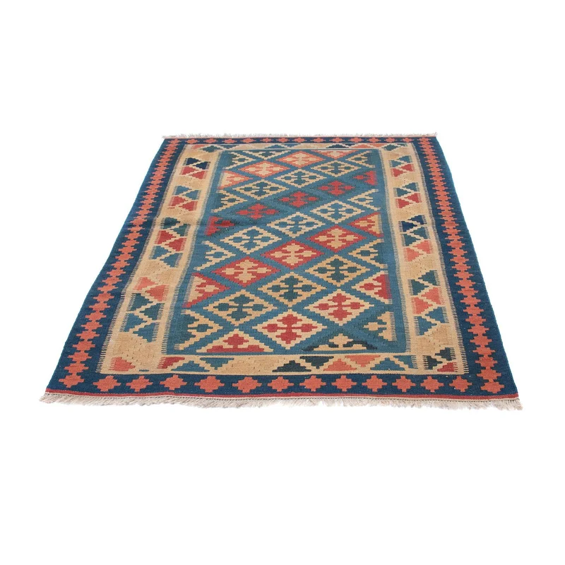 Kelim Teppich - Oriental 118 x 168 cm - blau