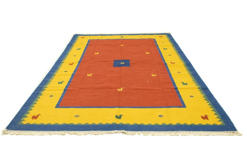 Kelim Teppich - Trendy 200 x 300 cm - orange