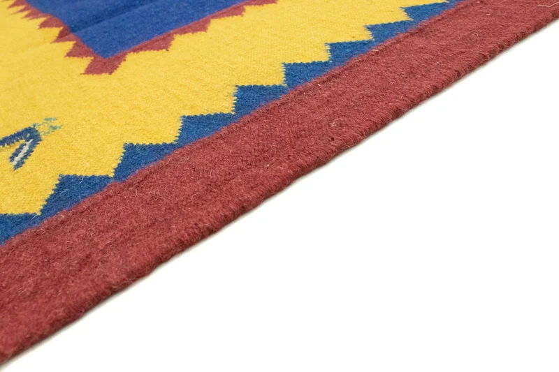 Kelim Teppich - Trendy 200 x 300 cm - blau