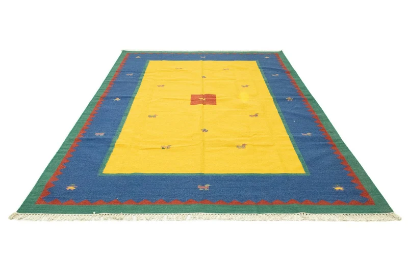 Kelim Teppich - Trendy 200 x 300 cm - gelb