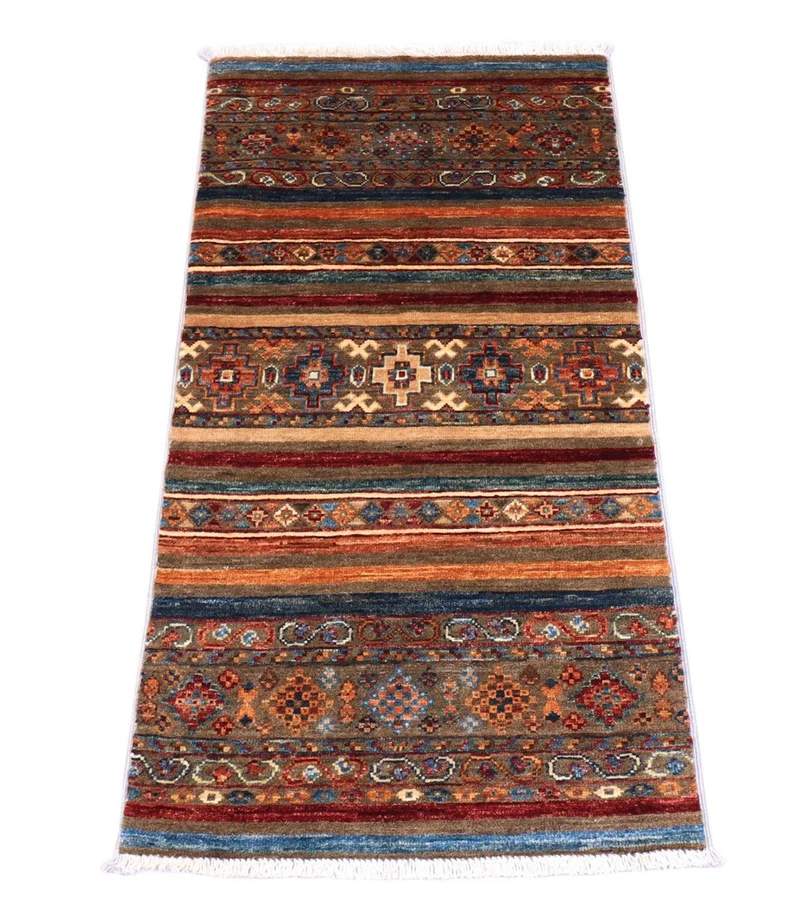 Ziegler Teppich 58 x 103 cm - grau