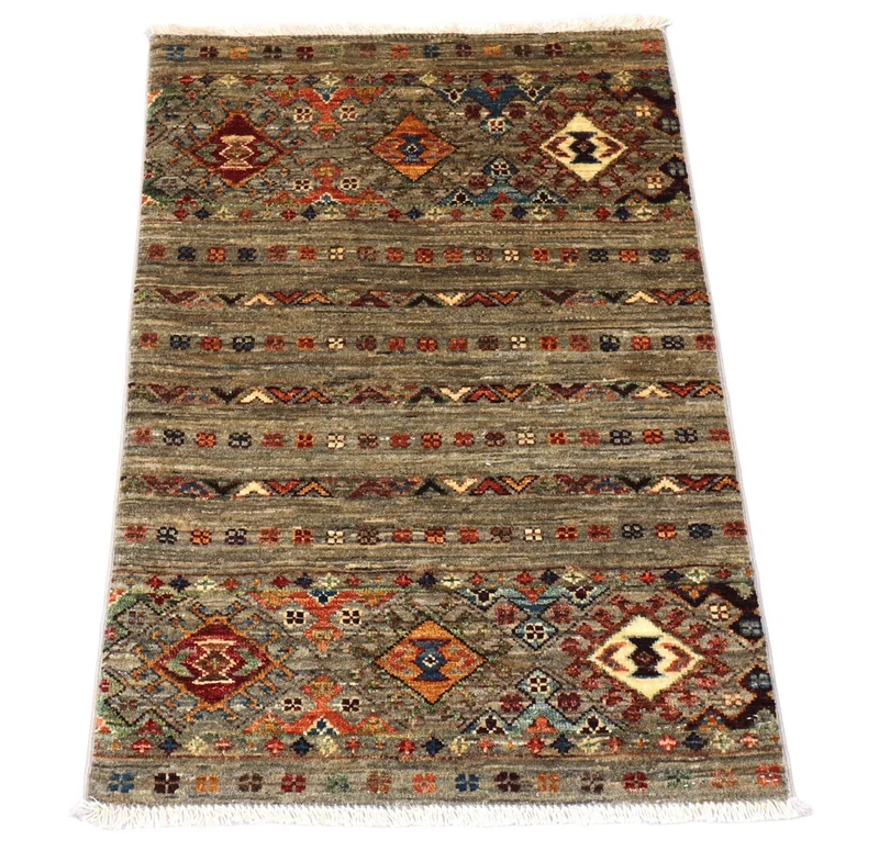 Ziegler Teppich 63 x 91 cm - olivgrün