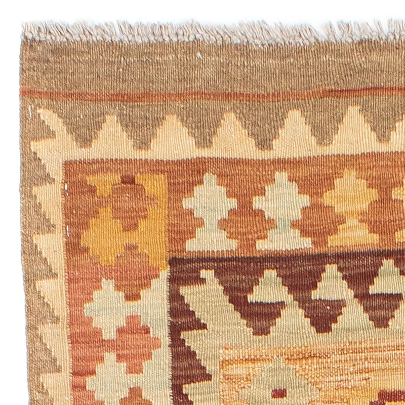 Kelim Teppich - Oriental 75 x 189 cm - hellbraun