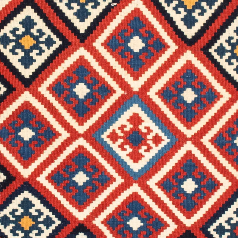 Kelim Teppich - Oriental 105 x 106 cm - rot