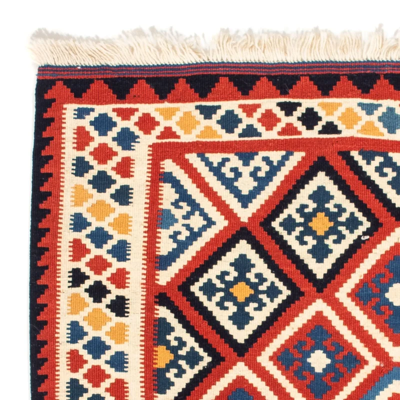 Kelim Teppich - Oriental 105 x 106 cm - rot