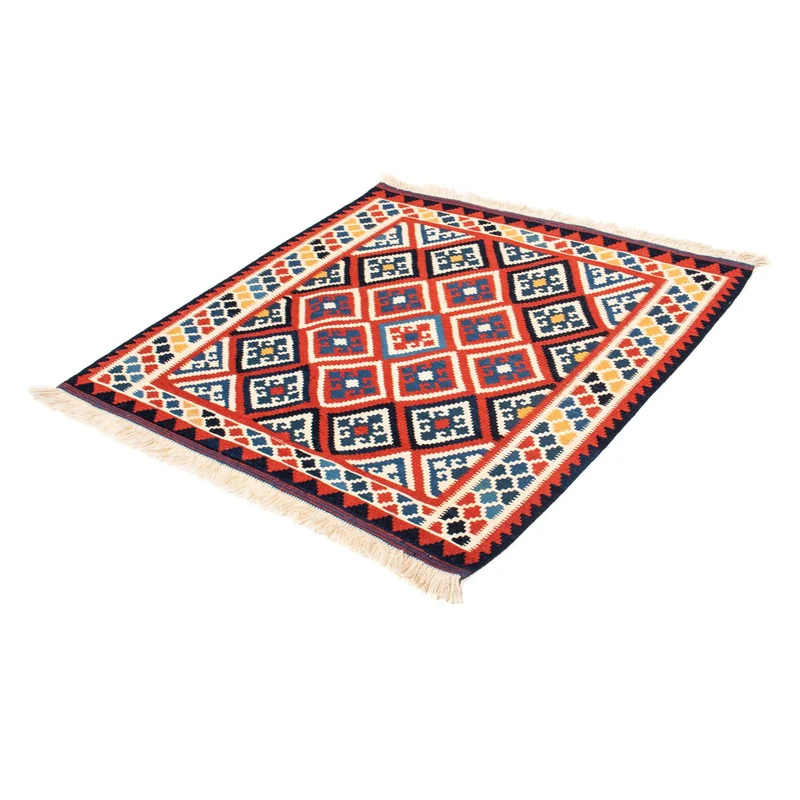 Kelim Teppich - Oriental 105 x 106 cm - rot