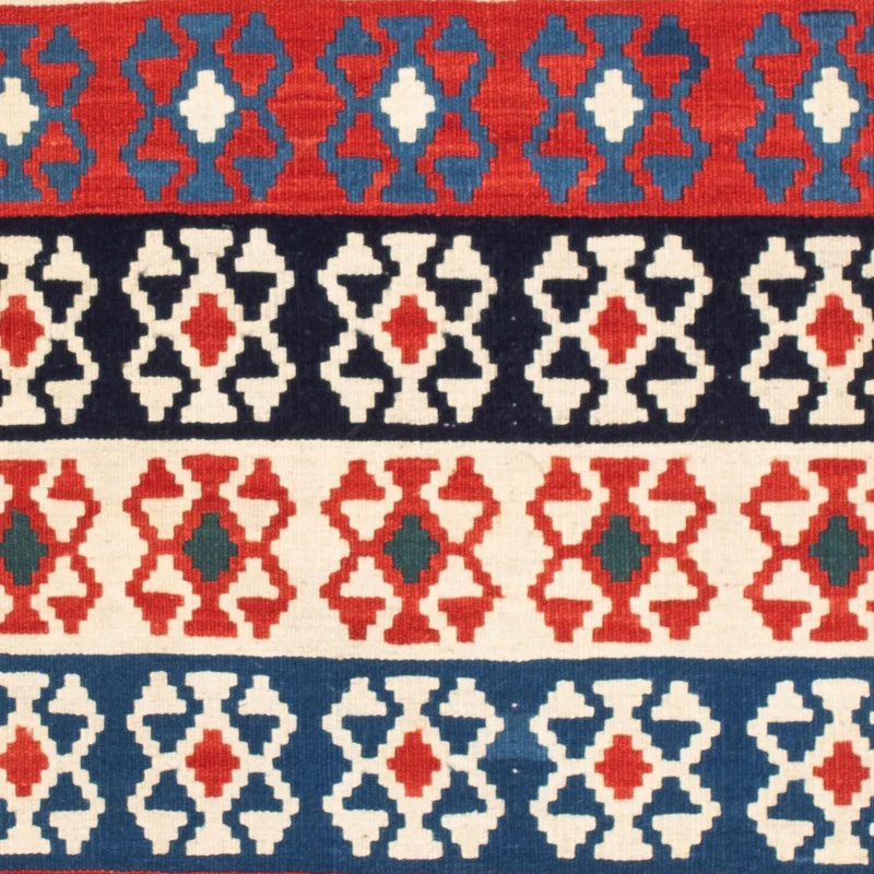 Kelim Teppich - Oriental 100 x 110 cm - blau
