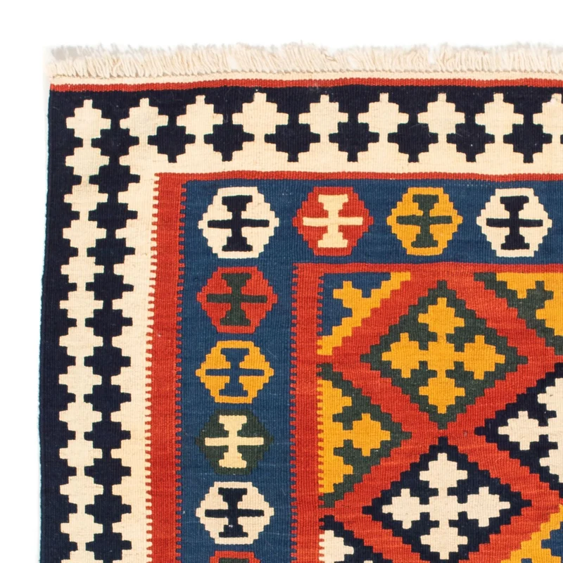 Kelim Teppich - Oriental 105 x 107 cm - rot