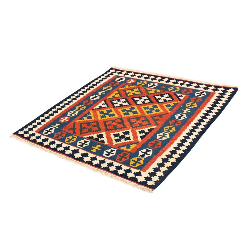 Kelim Teppich - Oriental 105 x 107 cm - rot
