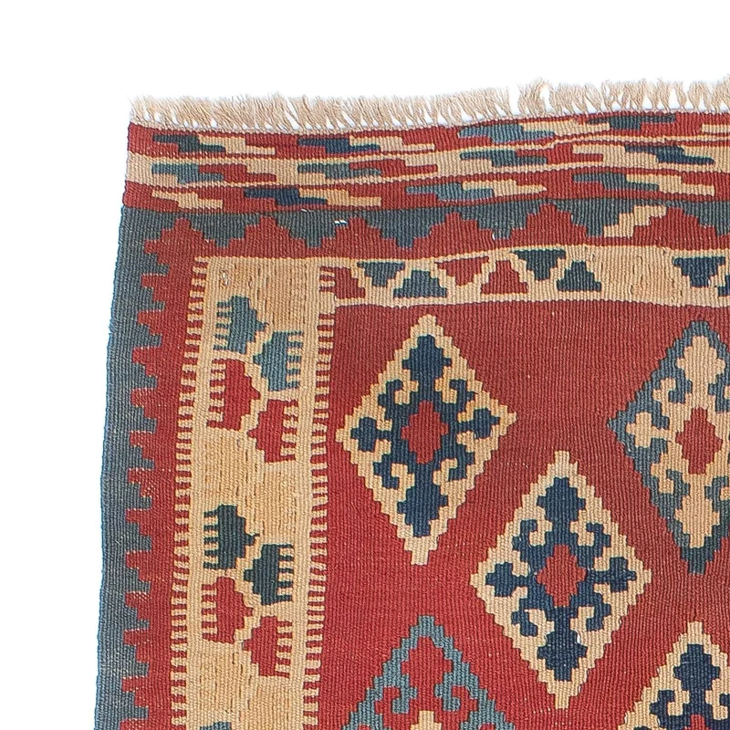 Kelim Teppich - Oriental 96 x 161 cm - dunkelrot