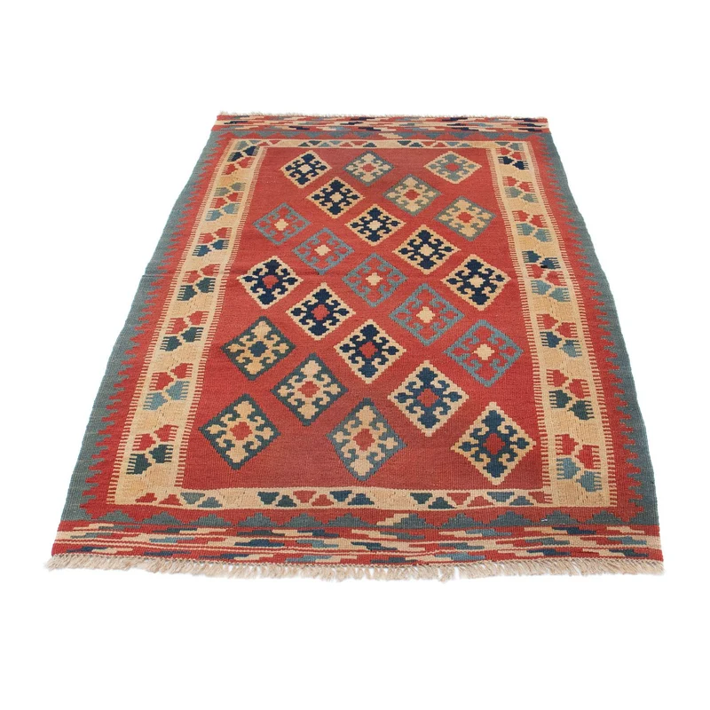 Kelim Teppich - Oriental 96 x 161 cm - dunkelrot
