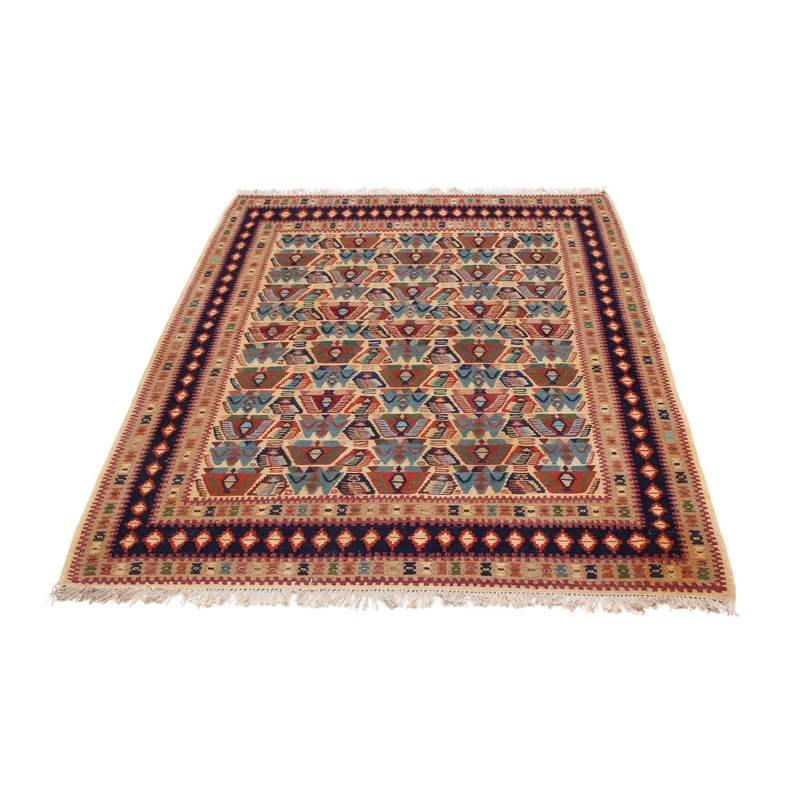 Kelim Teppich - Oriental 108 x 158 cm - hellbraun