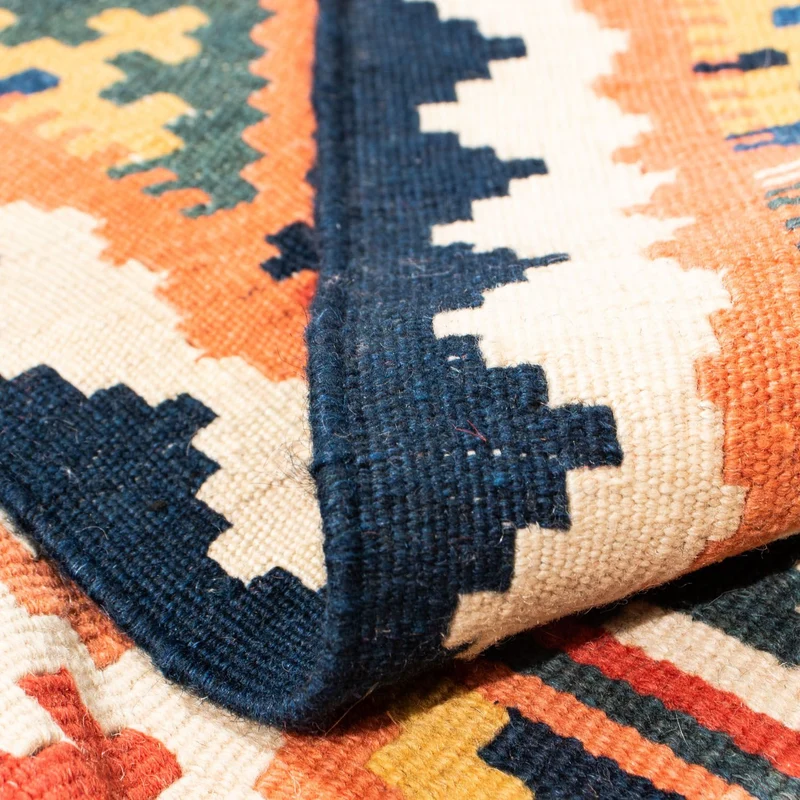 Kelim Teppich - Oriental 104 x 108 cm - orange