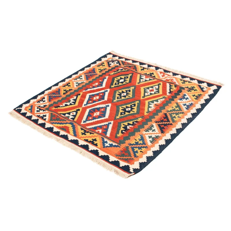 Kelim Teppich - Oriental 104 x 108 cm - orange