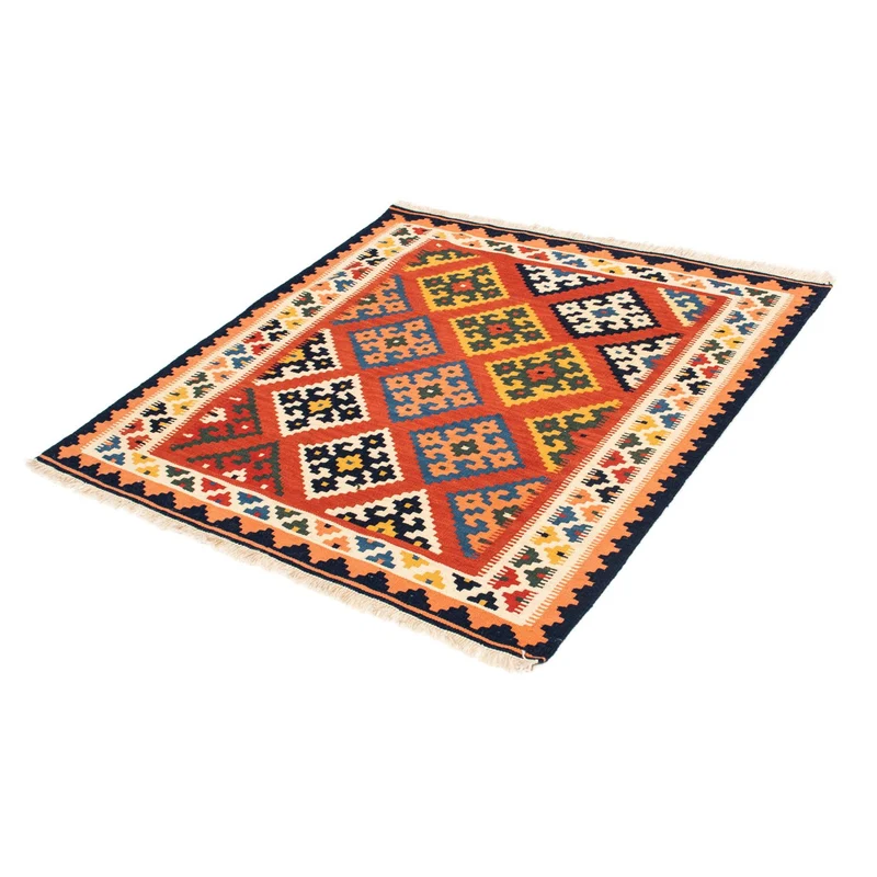 Kelim Teppich - Oriental 104 x 106 cm - rot