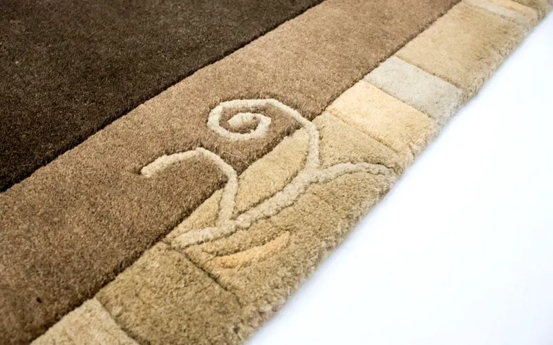Nepal Teppich 143 x 197 cm - braun