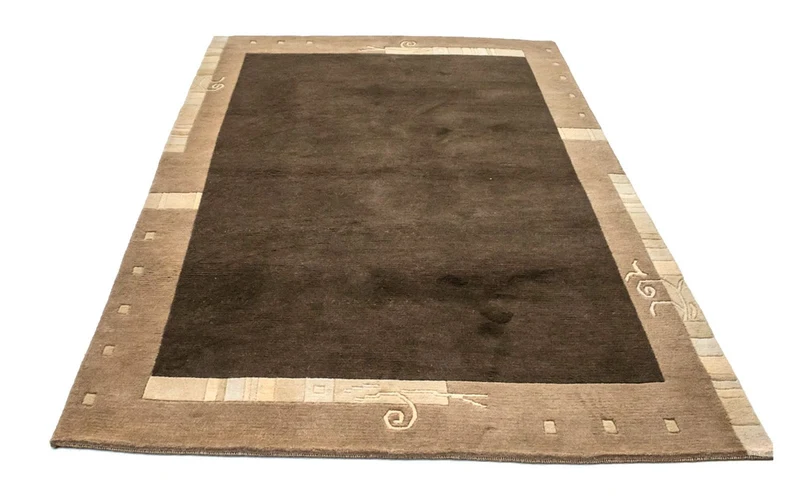 Nepal Teppich 143 x 197 cm - braun