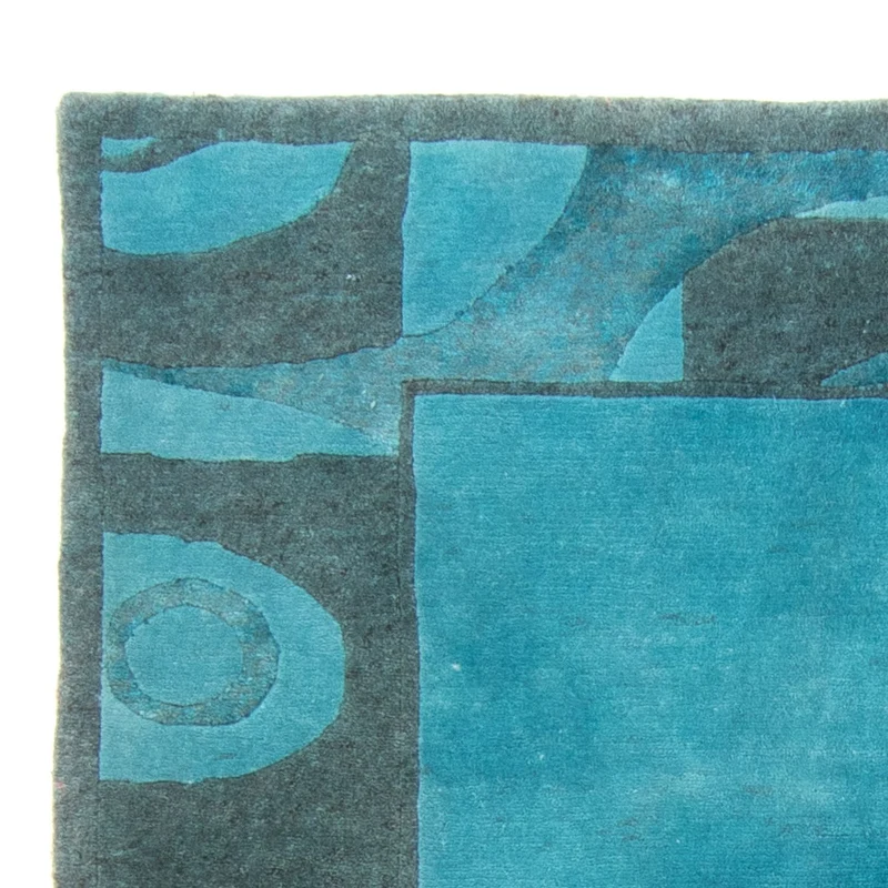 Nepal Teppich - 160 x 230 cm - hellblau