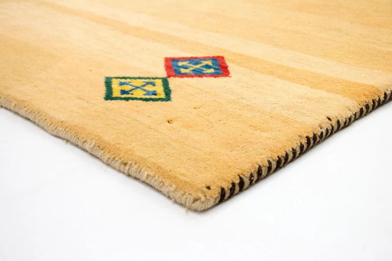 Gabbeh Teppich - Indus 121 x 193 cm - gold