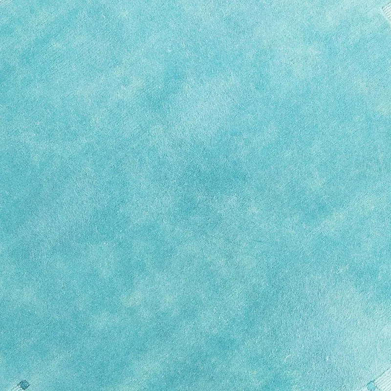 Nepal Teppich 151 x 151 cm - hellblau
