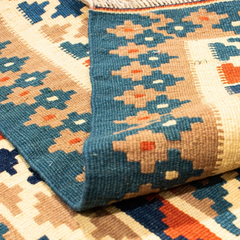 Kelim Teppich - Oriental 101 x 107 cm - beige