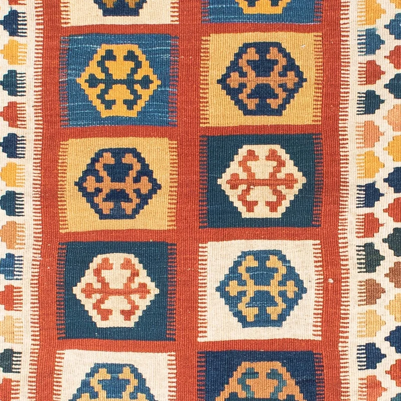 Kelim Teppich - Oriental 100 x 145 cm - blau