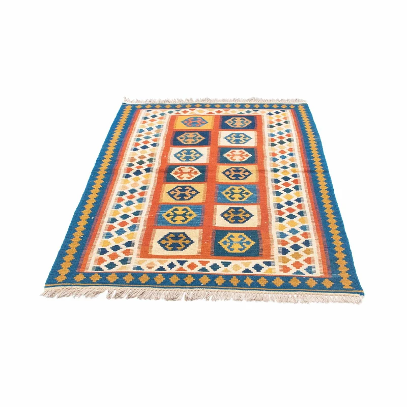 Kelim Teppich - Oriental 100 x 145 cm - blau