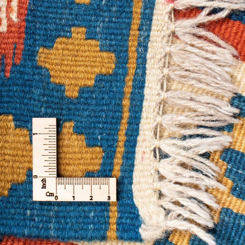 Kelim Teppich - Oriental 100 x 145 cm - blau
