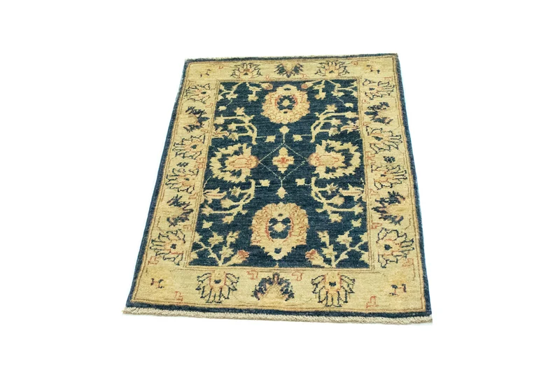 Ziegler Teppich 62 x 96 cm - dunkelblau