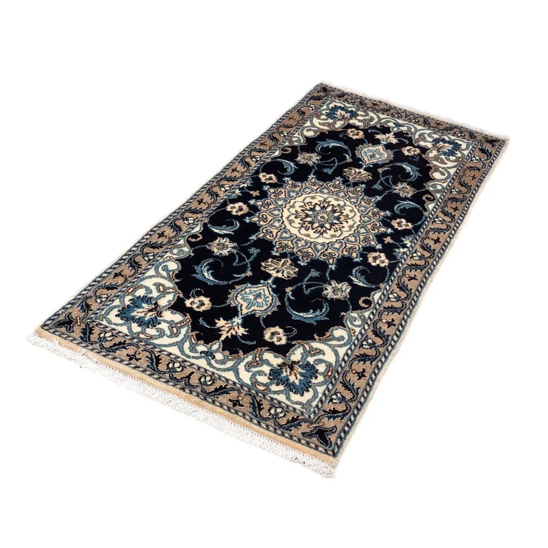 Perserteppich - Nain 66 x 141 cm - dunkelblau