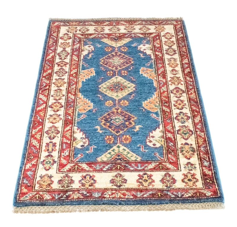 Ziegler Teppich - Kazak 65 x 97 cm - blau