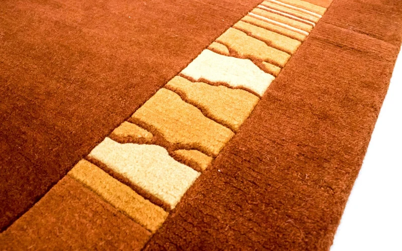 Nepal Teppich 144 x 200 cm - braun